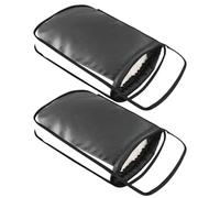 Generico Coprimanopole Moto Muffole Impermeabili e Protettive in Pelle PU | Muffole Manubrio Antivento Per Inverno Freddo Motoslitta Bici Da Strada Scooter Guida Ciclismo Outdoor Pendolarismo Tour