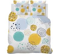 Generico Copripiumino 240x220 Astrazione Copripiumini Puntini 3 Pezzi Copripiumone Microfibra Copripiumoni Morbido Reversibile + 2 Federe 50 x 75 cm con Cerniera y3772