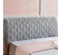 Generico Copripiumino imbottito trapuntato in velluto Copritestata x Letto Matrimoniale spesso antipolvere Copri Testata Letto Matrimoniale per camera da letto Grigio cristallo Re: 180 cm (71")