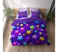 Generico Copripiumino Set 155 x 200 cm Marrone, Tazza Caff猫 Chicco Motivo, Completo Letto in Microfibra Morbida con Federe, Set Copripiumino Reversibile con Chiusura a Zip, Facile da Lavare