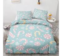 Generico Copripiumino Singolo Bambina Bambini Magia Copripiumino 150x200 3D + 1 Feder 50 x 80 cm 100% Microfibra Set di Biancheria Morbida, Traspirante, Chiusura a Cerniera