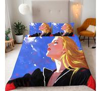 Generico Copripiumino Singolo Sexy Dea 155x220 cm + 2 Federe 50x80 cm Set Copripiumino Illustrazione Arte 3D Stampa Microfibra Comfort Lavabile In Lavatrice Cerniera Invisibile Lacci a Quattro Angoli