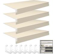 Generico Copriripiani in Filo Metallico Beige per l'organizzazione di casa e Cucina - Set da 4 Pezzi, 40,6 cm L x 120,8 cm P, Ideali per Dispense e soluzioni di stoccaggio