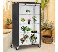 Generico Copriscaffale a Griglia - Copertura Impermeabile Per Ripiani | Custodia Zippata Da Dispensa Garage Terrazzo Interno Esterno