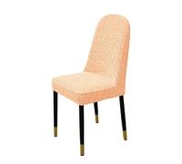 Generico Coprisedie Da Pranzo Curve Con Tessuto Elastico Di Alta Qualità, For Sale Da Pranzo, Uffici E Casa, Coprisedili Elasticizzati For Una Protezione In Tutte Le Stagioni(Orange,Four)