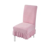 Generico Coprisedie Elasticizzate For Sedie Da Pranzo, Set Da 1/4/6 Pezzi, Tessuto Di Alta Qualità, Vestibilità Universale, Design Pronto For Eventi, Protezione For Casa, Banchetti E Hotel.(rosa,Six)