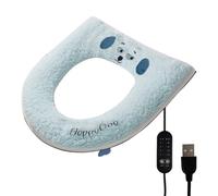 Generico Coprisedile per WC,con 5 Regolazioni Temperatura Timer Lavabile,Copriwater Elettrico Lavabile - per Bagno Casa Hotel Appartamento Dormitorio Fattoria Ristorante Inverno