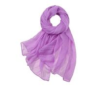 Generico Coprispalle Argento Stola Donna Cerimonia Oro Rosa Sciarpa per la protezione solare della sciarpa di normale sottile in chiffon tinta unita colorata Sciarpa Donna Beige (Purple, One Size)