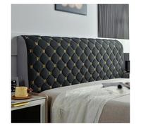 Generico Copritestata In Velluto Lavabile Di Alta Qualità, Copriletto Antipolvere Con Design Elasticizzato For Arredamento Camera Da Letto Matrimoniale E King Size.(Black,210cm)