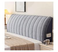 Generico Copritestata letto elasticizzata in velluto for camera da letto e arredamento for hotel, con tasca portaoggetti, facile da installare, tessuto morbido di alta qualità.(Gray,200cm)