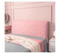 Generico Copritestata letto in velluto elasticizzato for camera da letto e hotel, protezione elastica con tasca portaoggetti, facile da installare, tessuto morbido di alta qualità.(rosa,150cm)