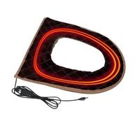 Generico Copriwater con USB | Piastra Riscaldante Regolabile A 5 Livelli di Calore - Rivestimento Sedile WC con Timer - Design con Spina per Inverno Mattina Bagno Appartamento Camera Hotel Vacanza