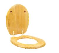 Generico Copriwater in Legno massello Copriwater Universale in Legno Copriwater Spesso a Forma di V a Forma di O Grande U Accessori for Il Bagno(Willow Wood,Big U Shape)