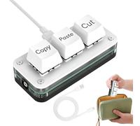 Generico Copy And Paste Keyboard- 3-Key Mechanical Ergonomic Button | Computer Cut Copy Paste Keyboard, Mechanical Keys For Home Office Travel Daily Working Playing Game Design