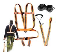 Generico Corda da trascinamento per cervo - in nylon resistente, imbracatura da caccia riflettente, supporto per la vita sul torace e spalla regolabile, da trazione per cervo | Imbracatura per