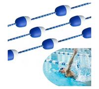 Generico Corda di Sicurezza for Piscina con Galleggianti, Boa Divisoria Preassemblata Regolabile 2 Ganci, Divisore for Galleggiante visibilità Efficace, Blu E Bianco for Dividere Il Layout(1m/3.3ft)