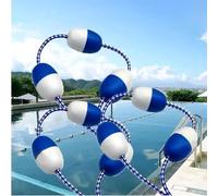 Generico Corda divisoria di Sicurezza Galleggiante for Piscina, Linea divisoria di Sicurezza for Piscina, barriera Galleggiante Riutilizzabile Portatile con Ganci for Confine Piscina(10M)