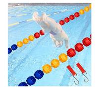 Generico Corda divisoria di Sicurezza per Piscina con 10 galleggianti, 2 Ganci Regolabili, Kit di Boe galleggianti per Piscine domestiche e pubbliche - Disponibile in Lunghezze da 10 a 105 Piedi