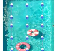 Generico Corda divisoria Galleggiante per Piscina da 80 Piedi - Barriera Robusta e Facile da installare per Piscine Interne/Esterne - Ideale per separare Le Aree di Nuoto e Le profondità, galleggiant