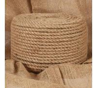 Generico Corda in Juta 100% 10 mm 250 m,Bianco,14.38kg,143795