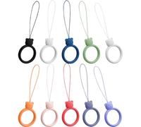 Generico Cordini per Telefono Cellulare Silicone 10 Pezzi, Corda Anticaduta Anello, Accessori Decorativi per Viaggi, Sport e Campeggio, Cordini Portachiavi Colorati per Colore