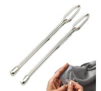 Generico Cordoncino - 2 Pezzi Cordoncino in Metallo | Set di Sostituzione per infilaa Facile Portatile da 2,64 Pollici | Strumenti da Cucito multifunzionali per Pantaloncini da Cappello