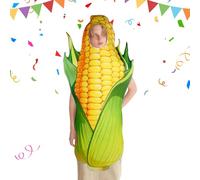 Generico Corn Outfit - Cosplay Suit Fruit Costume, Polyester Fabric With Soft Comfort, Zipper Closure With Easy Fit, Costume Styling Compact Feature, Festival Supplies For Party, Carnival, Stage