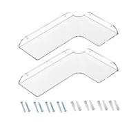 Generico Corner Shelf - Floating Wall Rack, Heavy Duty Storage Unit | Space Saving Angle Organizer Display Mounted Bracket System Decorative Holder Arrangement | For Kitchen Bedroom Office Apartment