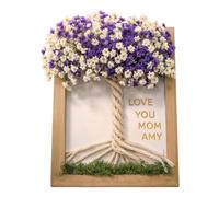 Generico Cornice | Cornice in Legno con Essiccato per Decorazione Casa | Regalo per Mamma Nonna Moglie - per Soggiorno Camera Ufficio Ingresso Compleanno Regalo