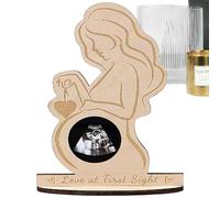 Generico Cornice per foto sonogramma per bambino, cornice per foto sonogramma,Cornice per in legno per ultrasuoni | Moderna cornice per ultrasuoni, ricordo 'annuncio a gravidanza, rivelazione del