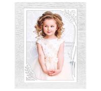 Generico Cornice Portafoto in Legno per la Prima Comunione - Design Elegante e Raffinato - cornice foto 13x18 Perfetta per Bambina e prima comunione bambino