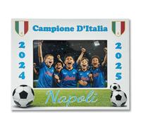 Generico Cornice Scudetto Napoli Foto 10x15 Portafoto Tifoso Napoletano 10 x 15 per Incorniciare e Ricordare lo Storico 4° Scudetto Partenopeo con Orgoglio e Passione