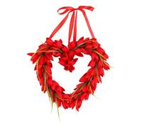 Genérico Corona Di Cuore di San - Decorazione Porta di Natale | Corona Rustica | per Home Office, Appartamento, Soggiorno, Entrata, Negozio, Ristorante, Festivo Econ