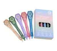 Generico Correction Tape - 5 Pieces Quiet Stationery, Flower Shape Tape for Homework Journaling, Smooth Strip with Clean Finish, Writing Supply, Office Tool for Students Teachers and Artists