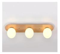 Generico Corridor, Hallway, Balcony, Imitation Wood Ceiling Light, Long Straight Metal Pendant Light