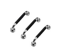 Generico Corrimano di Sicurezza for ringhiera for WC in Acciaio Inossidabile 304, Compatibile con la prevenzione delle Cadute della Barra Sostegno del Bagno(Black 3PCS)