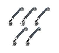Generico Corrimano di Sicurezza for ringhiera for WC in Acciaio Inossidabile 304, Compatibile con la prevenzione delle Cadute della Barra Sostegno del Bagno(Grey 5PCS)