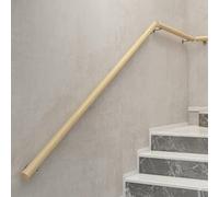 Generico Corrimano per Scale, corrimano per Scale, corrimano in Legno per Scale Interne, Supporto da Parete Antiscivolo per Bar/soppalchi/Asilo/corridoio, Barra di Sostegno per scale/220 cm