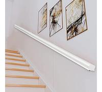Generico Corrimano per Scale, corrimano per Scale, staffe per Esterni, corrimano per gradini, ringhiere per Scale, Patio, Recinzione, palo, Pino Bianco per Interni Il 1,5ft-12ft - Asta di Supporto an