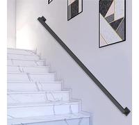 Generico Corrimano per Scale, corrimano per Scale, staffe per Esterni, corrimano per gradini, ringhiere per Scale, Pali per Recinzione del Patio, Kit Moderno Nero per Scale per gradini Interni ed EST