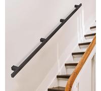 Generico Corrimano per Scale, ringhiere per Esterni, Scale da Giardino, Kit corrimano Moderno per Scale a Parete - staffe in Ferro battuto, Barra di Sicurezza per Scale Interne/Esterne, Supporto per