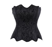 Generico Corsetto Bustier Donna,Body Modellante con Cerniera Stampata per Il Controllo E La Riduzione del Volume della Vita