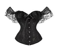 Generico Corsetto da donna a petto pieno, top gotico, vintage,taglie grandi Corsetto per Donne, Bustino Shapewear Lingerie