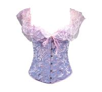 Generico Corsetto da donna a petto pieno, top gotico, vintage,taglie grandi Corsetto per Donne, Bustino Shapewear Lingerie