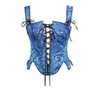 Generico Corsetto da Donna Taglie Forti Vintage Festa di Halloween Slim Elegante Cuore Stringivita Modellante in Pizzo Femminile con Bretelle Corsetti per Ridurre Vita E Allenare
