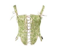 Generico Corsetto da Donna Taglie Forti Vintage Festa di Halloween Slim Elegante Cuore Stringivita Modellante in Pizzo Femminile con Bretelle Corsetti per Ridurre Vita E Allenare