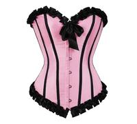 Generico Corsetto Donna Elegante Cerimonia, Bustino Elegante Donna Corsetto Satin Bustino Colore Misto Shapewear Modellante Cincher Training Respirabile Elastico Sposa Corsetti Carnevale Halloween