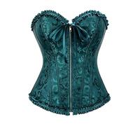 Generico Corsetto Donna Sexy,Corsetto Bustier Body con Lacci E Cerniera Posteriore Modellante per Feste di Matrimonio Snellente E con Supporto Sottoseno