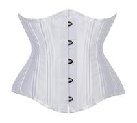 Generico Corsetto Donna Vintage con Coulisse retrò Disossato Stile Medievale da Pirata Nero Lace Up Halloween Festa Stretto Gilet Shapewear