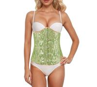 Generico Corsetto Donna Vintage Corsetti Top Gotico Slim Elegante Cuore Stringivita Modellante Halloween Festa Stretto Gilet Shapewear